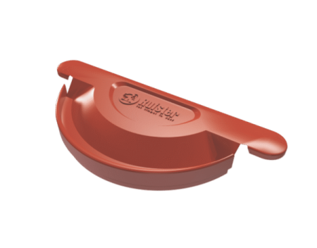 Sisteme de jgheaburi si burlane - Capac Jgheab Metalic, Rufster, Rosu Caramiziu (RAL 8004), Diam. 150 mm