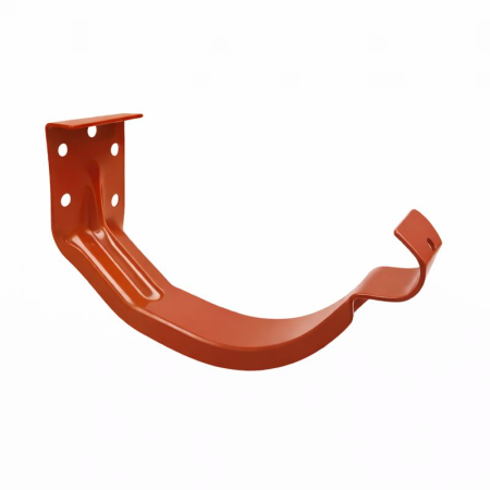 Acoperisuri - Carlig Aplicat Pentru Jgheab Metalic, Rufster, Caramiziu (RAL 8004), Diam. 125 mm