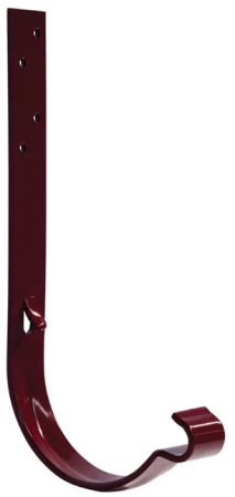 Diam. 125 mm x 90 mm - Cârlig Jgheab, Bilka, RAL 3005 (Visiniu Inchis), Jgheab 125 mm, 160 mm