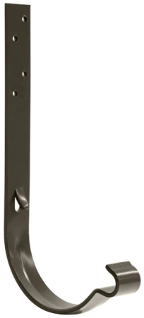 Diam. 125 mm x 90 mm - Cârlig Jgheab, Bilka, RAL 8019 (Maro Inchis), Jgheab 125 mm, 160 mm
