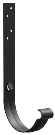Acoperisuri - Cârlig Jgheab, Bilka, RAL 9005 MAT (Negru), Jgheab 150 mm, 160 mm