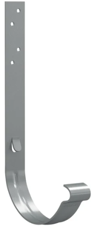 Diam. 125 mm x 90 mm - Cârlig Jgheab, Bilka, RAL 9006 (Argintiu), Jgheab 125 mm, 160 mm