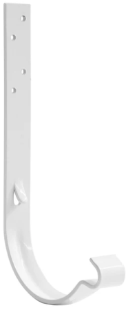 Diam. 125 mm x 90 mm - Cârlig Jgheab, Bilka, RAL 9010 (Alb), Jgheab 125 mm, 160 mm