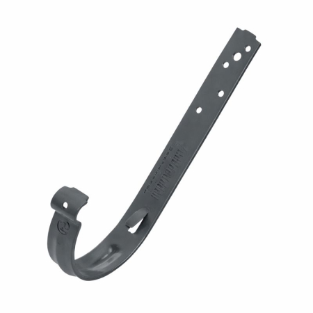 Diam. 150 mm x 100 mm - Carlig Lung Pentru Jgheab Metalic, Rufster, Gri Antracit (RAL 7016), Diam. 150 mm