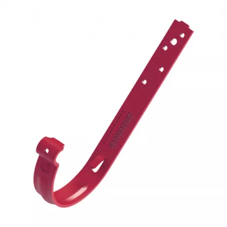 Diam. 150 mm x 100 mm - Carlig Lung Pentru Jgheab Metalic, Rufster, Visiniu Inchis (RAL 3005), Diam. 150 mm