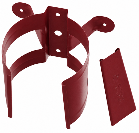 Diam. 125 mm x 90 mm - Colier Burlan, Bilka, RAL 3005 (Visiniu Inchis), 90 mm