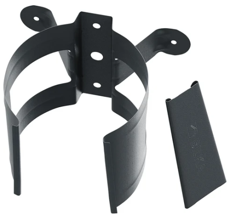 Diam. 150 mm x 100 mm - Colier Burlan, Bilka, RAL 7024 (Gri Grafit) MAT, 100 mm