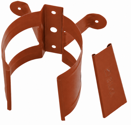 Diam. 125 mm x 90 mm - Colier Burlan, Bilka, RAL 8004 (Caramiziu), 90 mm