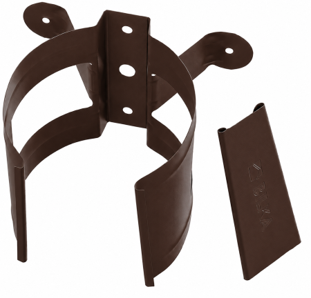 Diam. 125 mm x 90 mm - Colier Burlan, Bilka, RAL 8017 (Maro Ciocolatiu), 90 mm