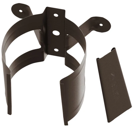 Diam. 150 mm x 100 mm - Colier Burlan, Bilka, RAL 8019 (Maro Inchis) MAT, 100 mm