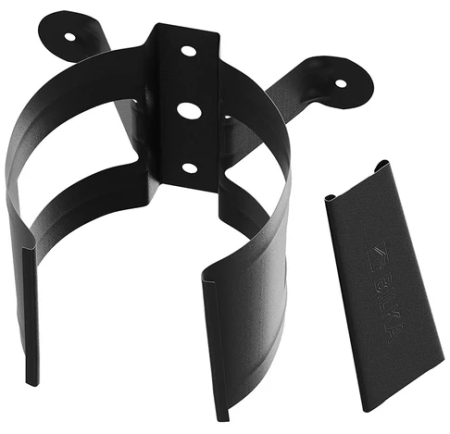 Diam. 125 mm x 90 mm - Colier Burlan, Bilka, RAL 9005 (Negru) MAT, 90 mm