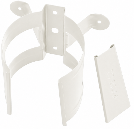 Diam. 150 mm x 100 mm - Colier Burlan, Bilka, RAL 9010 (Alb), 100 mm