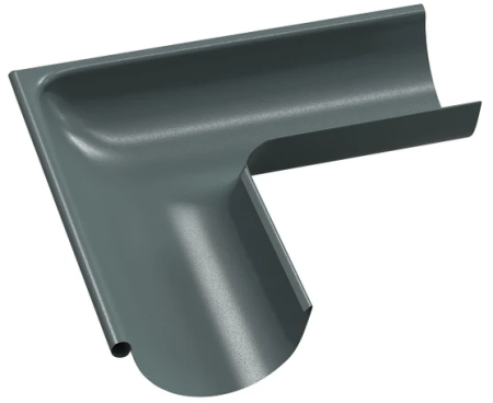 Acoperisuri - Coltar Exterior de 90 Grade Jgheab, Bilka, RAL 7011 (Gri), 125 mm