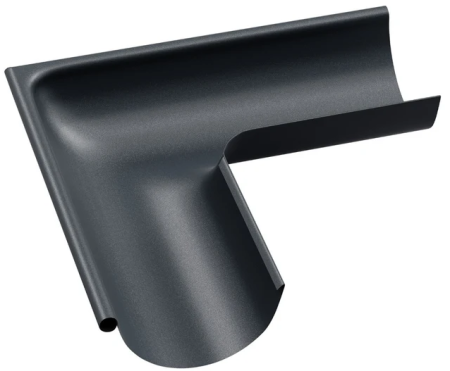 Diam. 150 mm x 100 mm - Coltar Exterior de 90 Grade Jgheab, Bilka, RAL 7016 (Gri Antracit) MAT, 150 mm