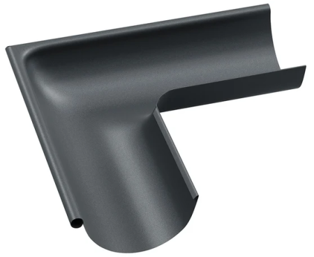 Diam. 150 mm x 100 mm - Coltar Exterior de 90 Grade Jgheab, Bilka, RAL 7024 (Gri Grafit) MAT, 150 mm
