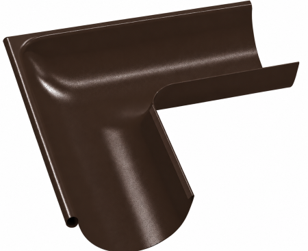 Acoperisuri - Coltar Exterior de 90 Grade Jgheab, Bilka, RAL 8017 (Maro Ciocolatiu), 125 mm