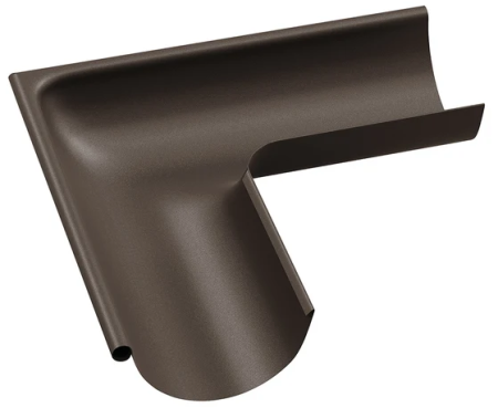 Diam. 150 mm x 100 mm - Coltar Exterior de 90 Grade Jgheab, Bilka, RAL 8019 (Maro Inchis) MAT, 150 mm