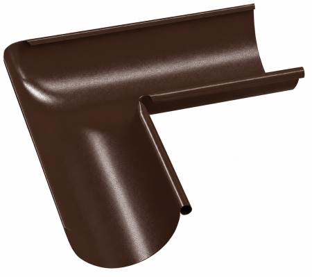 Diam. 125 mm x 90 mm - Coltar Interior de 90 Grade Jgheab, Bilka, RAL 8017 (Maro Ciocolatiu), 125 mm
