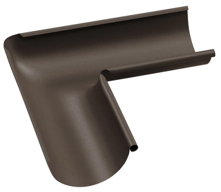 Acoperisuri - Coltar Interior de 90 Grade Jgheab, Bilka, RAL 8019 (Maro Inchis) MAT, 150 mm