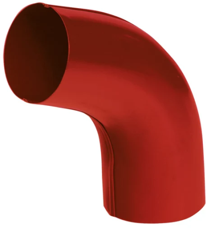 Diam. 125 mm x 90 mm - Cot de 60 Grade Burlan, Bilka, RAL 3011 (Rosu), 90 mm