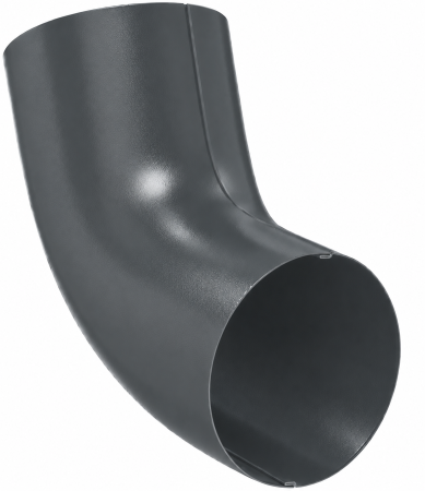 Diam. 150 mm x 100 mm - Cot de 60 Grade Burlan, Bilka, RAL 7011 (Gri), 100 mm