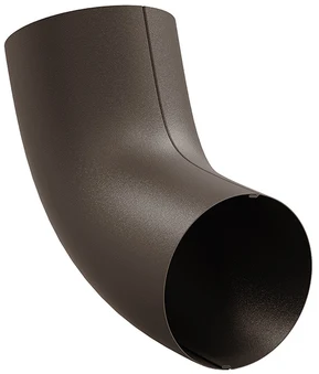 Diam. 125 mm x 90 mm - Cot de 60 Grade Burlan, Bilka, RAL 8019 (Maro Inchis) MAT, 90 mm