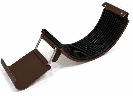 Diam. 125 mm x 90 mm - Element Imbinare Jgheab, Bilka, RAL 8017 (Maro Ciocolatiu), 125 mm