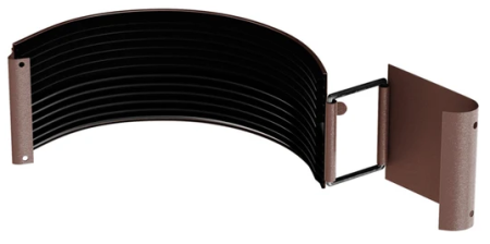 Diam. 150 mm x 100 mm - Element Imbinare Jgheab, Bilka, RAL 8017 (Maro Ciocolatiu) MAT, 150 mm