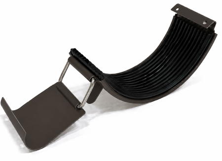 Diam. 125 mm x 90 mm - Element Imbinare Jgheab, Bilka, RAL 8019 (Maro Inchis), 125 mm