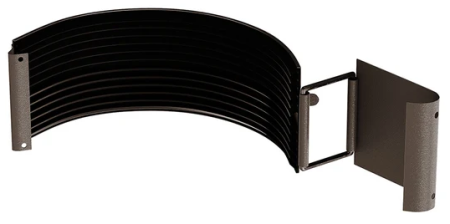 Diam. 150 mm x 100 mm - Element Imbinare Jgheab, Bilka, RAL 8019 (Maro Inchis) MAT, 150 mm