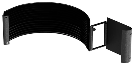 Diam. 125 mm x 90 mm - Element Imbinare Jgheab, Bilka, RAL 9005 (Negru) MAT, 125 mm