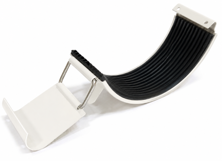 Diam. 125 mm x 90 mm - Element Imbinare Jgheab, Bilka, RAL 9010 (Alb), 125 mm