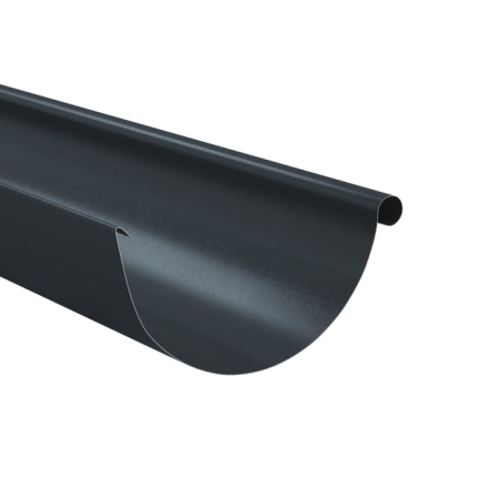 Diam. 125 mm x 90 mm - Jgheab Metalic, Bilka, RAL 7016 (Gri Antracit), 125 mm x 2000 mm, 0.6 mm