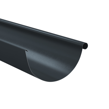 Diam. 125 mm x 90 mm - Jgheab Metalic, Bilka, RAL 7016 (Gri Antracit), 125 mm x 4000 mm, 0.6 mm