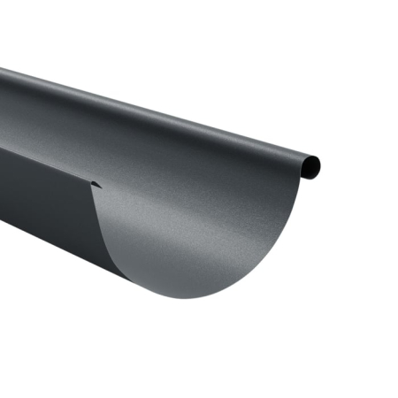Diam. 125 mm x 90 mm - Jgheab Metalic, Bilka, RAL 7024 (Gri Grafit) MAT, 125 mm x 2000 mm, 0.6 mm