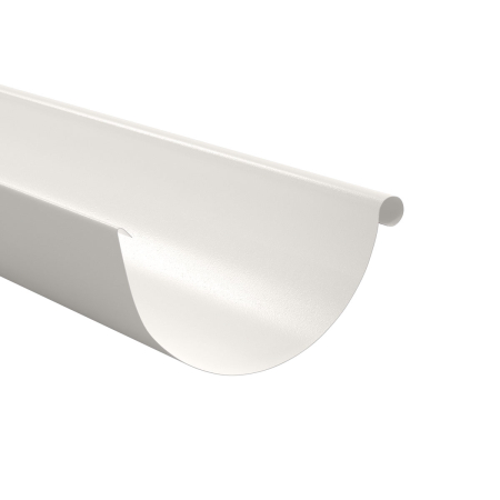 Sisteme de jgheaburi si burlane - Jgheab Metalic, Bilka, RAL 9010 (Alb), 125 mm x 4000 mm, 0.6 mm