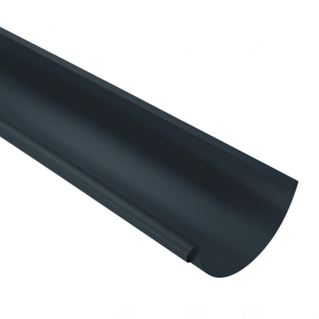 Diam. 150 mm x 100 mm - Jgheab Metalic, Rufster, Gri Antracit (RAL 7016), Diam. 150 mm, L = 4 m