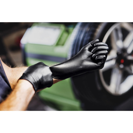 Manusi Nitril, GOGRIP, Negre, Marimea L, 50 buc [2]