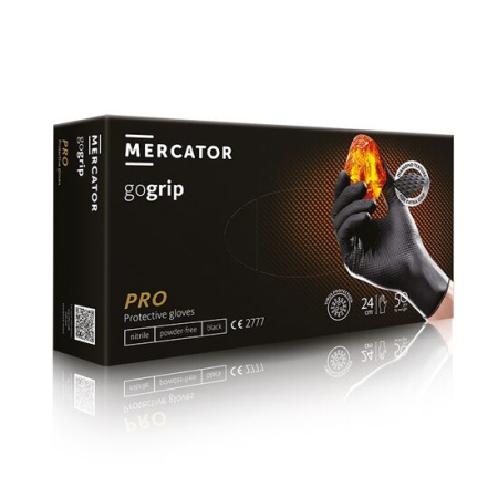 Manusi - Manusi Nitril, GOGRIP, Negre, Marimea XL, 50 buc