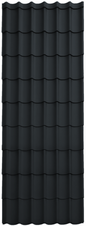 Acoperisuri tigla metalica - Panou Țiglă Metalică Novatik Practik Active - Gri Antracit (RAL 7016) Mat, 0.50 mm, 3255 × 1200 mm, 3.906 mp