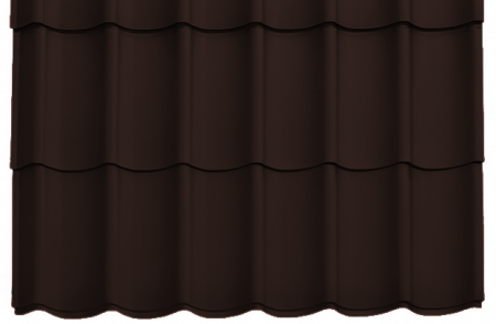 Tipuri de acoperis - Panou Țiglă Metalică Novatik Practik Active - Maro Ciocolatiu (RAL 8017) Mat, 0.50 mm, 805 × 1200 mm, 0.966 mp