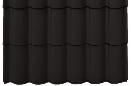 Tipuri de acoperis - Panou Țiglă Metalică Novatik Practik Active - Maro Închis (RAL 8019) Mat, 0.50 mm, 805 × 1200 mm, 0.966 mp