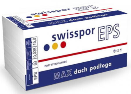 Polistiren expandat - Polistiren Expandat, Swisspor, EPS 80, 30 x 500 x 1000, 8 mp/bax