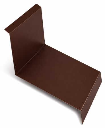 Accesorii acoperis tigla metalica - Profil Calcan Perete, Novatik, Practick, Maro Ciocolatiu (RAL 8017) MAT, 0.50 mm, 2000 mm