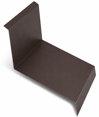 Accesorii acoperis tigla metalica - Profil Calcan Perete, Novatik, Practick, Maro Inchis (RAL 8019) MAT, 0.50 mm, 2000 mm