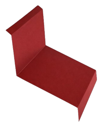 Accesorii acoperis tigla metalica - Profil Calcan Perete, Novatik, Practick, Rosu Maroniu (RAL 3009) MAT, 0.50 mm, 2000 mm