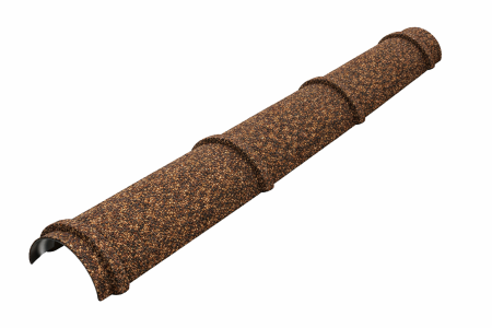  Accesorii acoperis tigla cu roca vulcanica - Profil Coama 3 Elemente, Novatik Natura, Brown Earth, 150 x 1180 mm