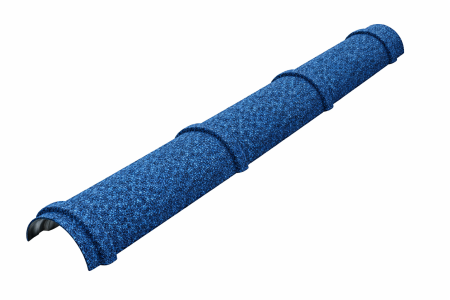  Accesorii acoperis tigla cu roca vulcanica - Profil Coama 3 Elemente, Novatik Natura, Galaxy Blue, 150 x 1180 mm