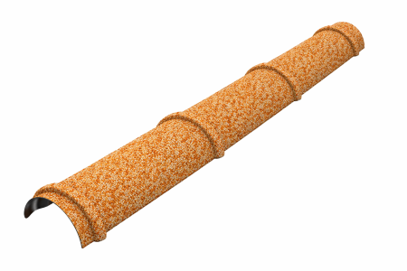  Accesorii acoperis tigla cu roca vulcanica - Profil Coama 3 Elemente, Novatik Natura, Sand, 150 x 1180 mm