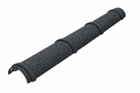  Accesorii acoperis tigla cu roca vulcanica - Profil Coama 3 Elemente, Novatik Natura, Silver Moon, 150 x 1180 mm